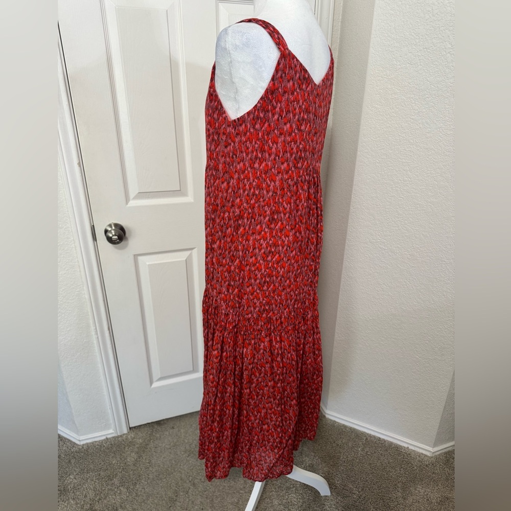 Joie Casual Cotton Red Pink Design Dress Size XS - Picture 6 of 11